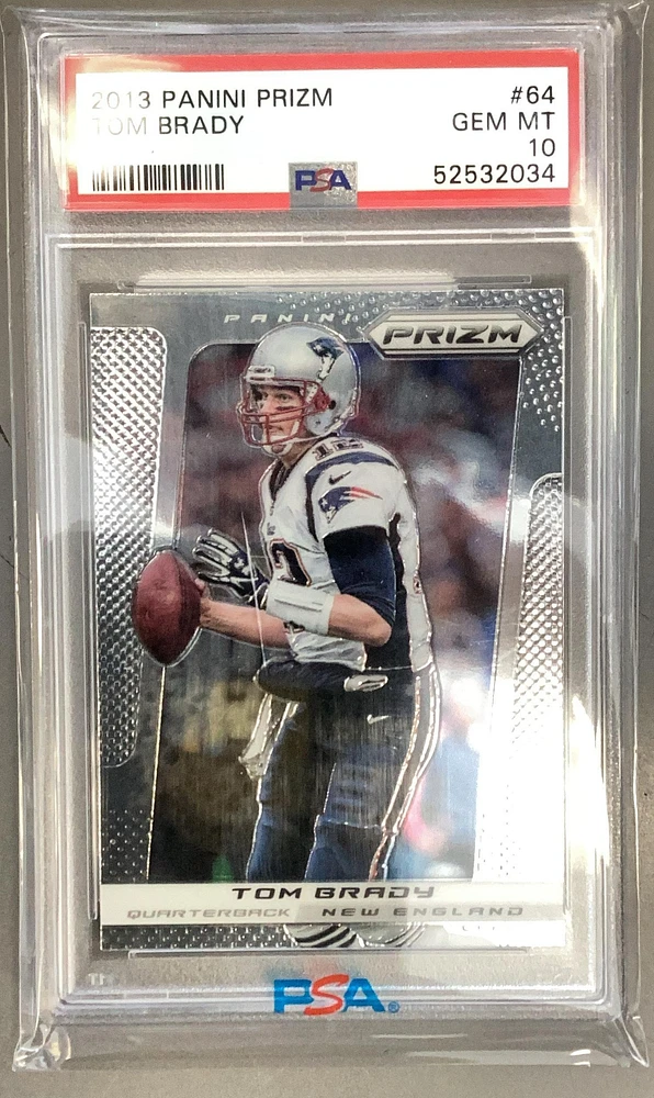 2013 Panini Prizm 64 Tom Brady PSA 10