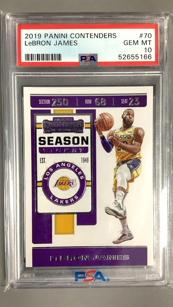 2019 Panini Contenders 70 Lebron James PSA 10