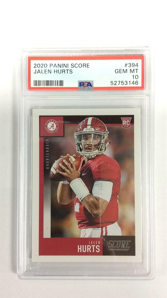 2020 Panini Score 394 Jalen Hurts PSA 10