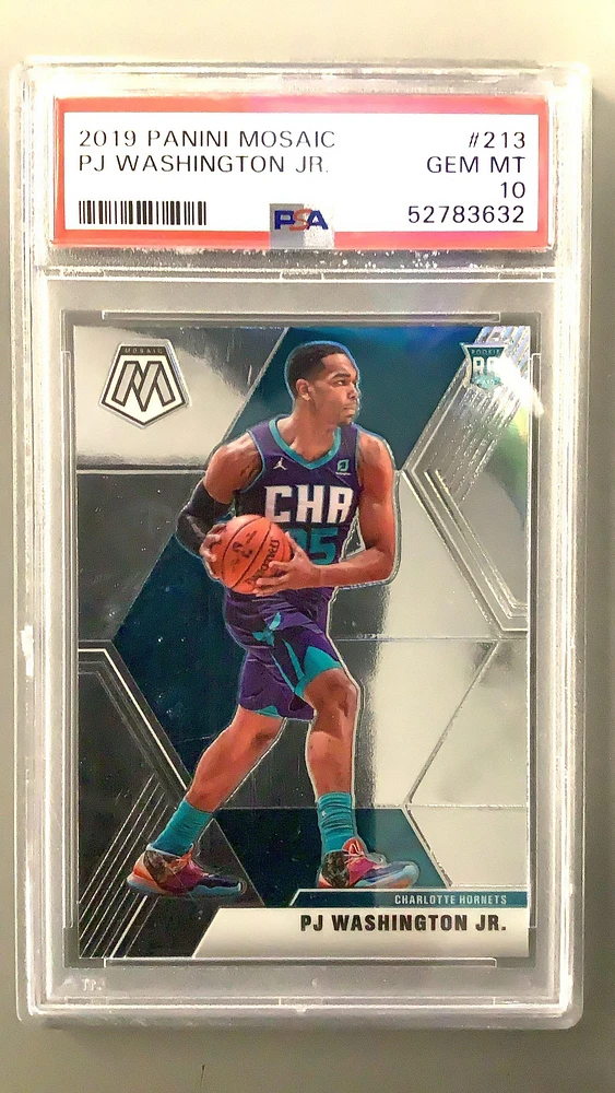2019 Panini Mosaic 213 Pj Washington Jr. PSA