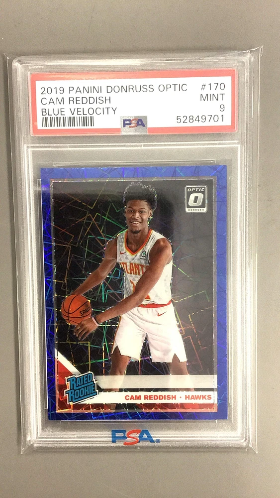 2019 Panini Donruss Optic 170 Cam Reddish Blue Velocity PSA 9