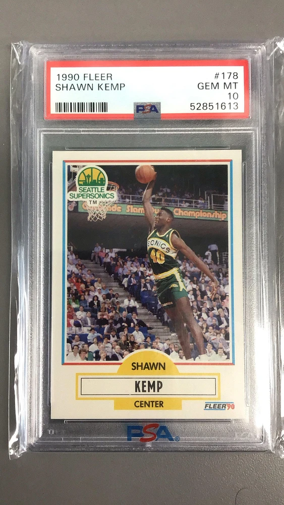 1990 Fleer 178 Shawn Kemp PSA 10
