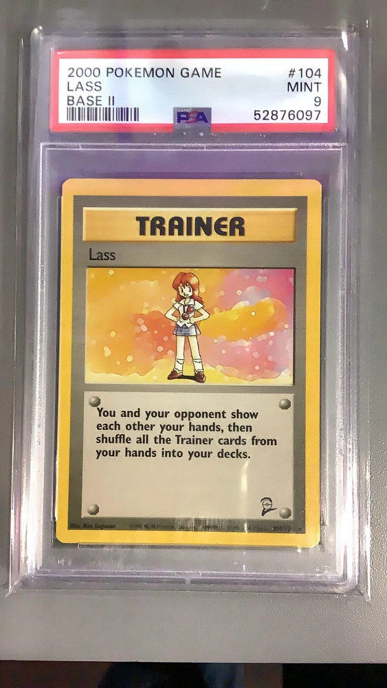 2000 Pokemon Game Base Ii 104 Lass PSA 9