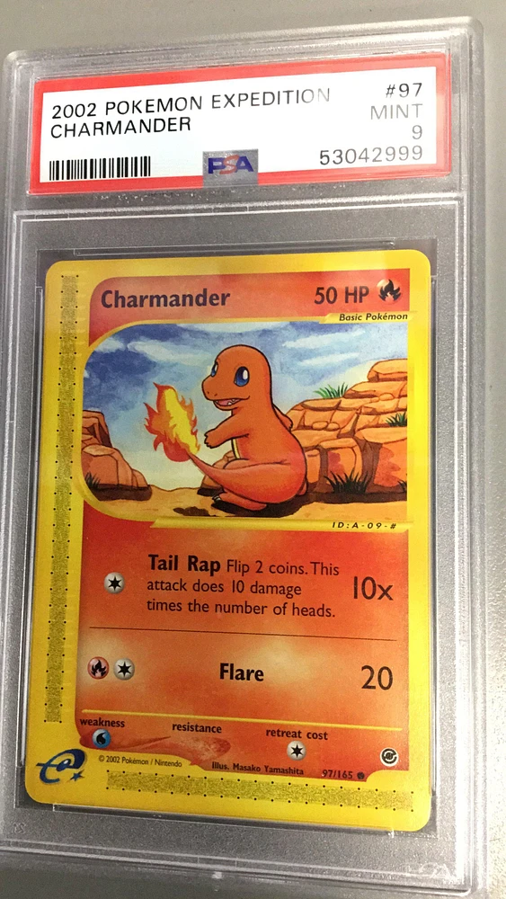 2002 Pokemon Expedition 97 Charmander PSA 9