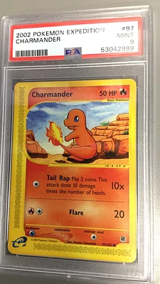 2002 Pokemon Expedition 97 Charmander PSA 9