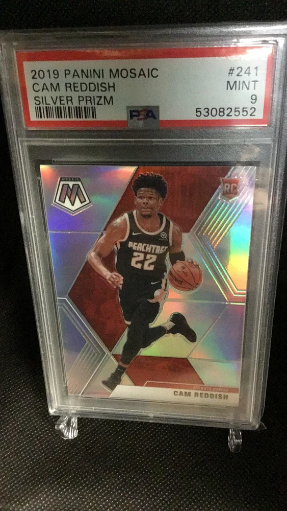 2019 Panini Mosaic Cam Reddish Silver Prizm PSA