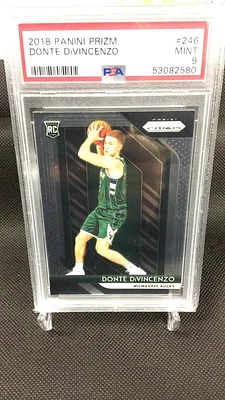 2018 Panini Prizm 246 Donte Divincenzo PSA 9