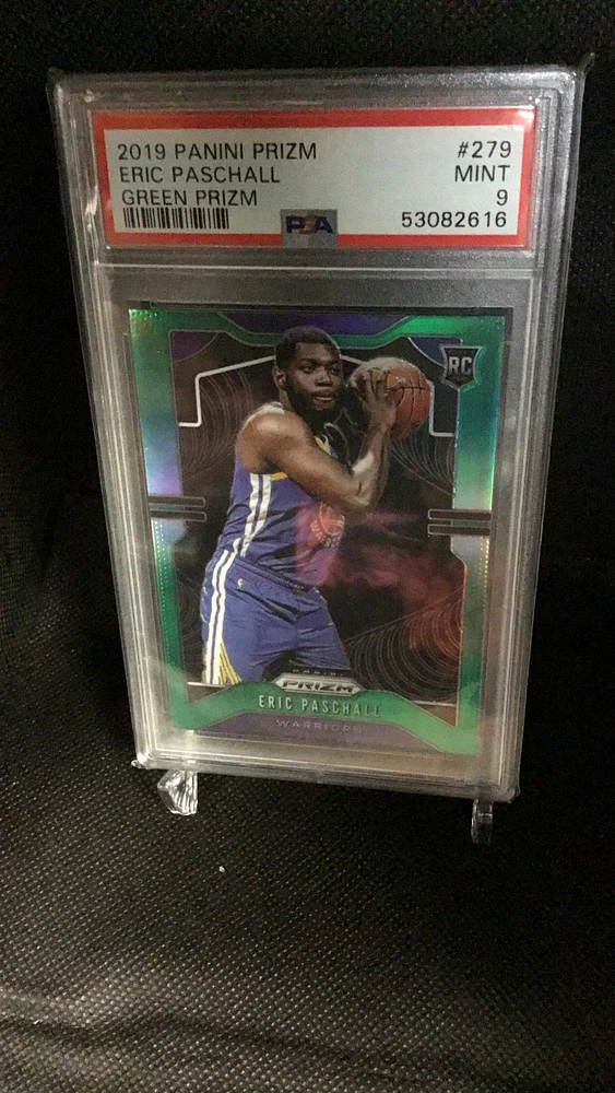 2019 Panini Prizm 279 Eric Paschall Green Prizm PSA 9