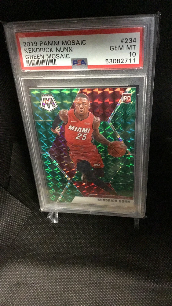 2019 Panini Mosaic 234 Kendrick Nunn Green Mosaic PSA 10