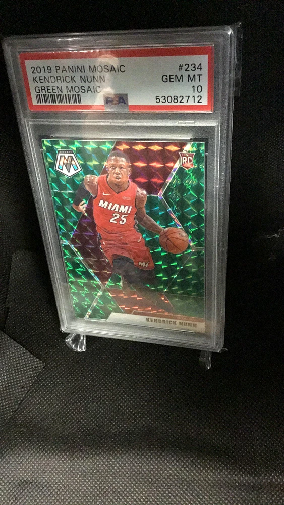 2019 Panini Mosaic 234 Kendrick Nunn Green Mosaic PSA