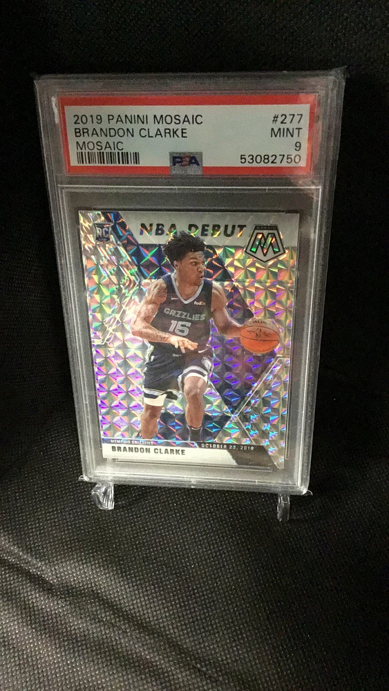 2019 Panini Mosaic 277 Brandon Clarke Mosaic PSA 9