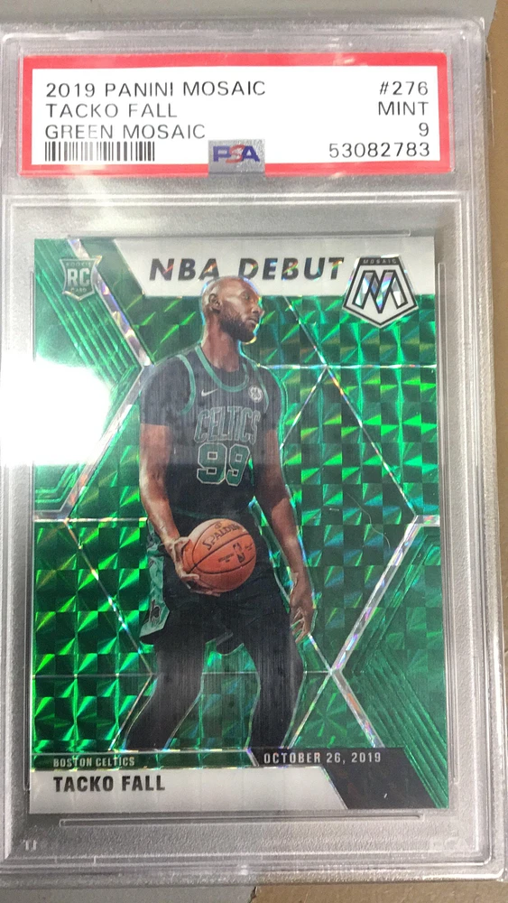 2019 Panini Mosaic 276 Tacko Fall Green Mosaic PSA 9