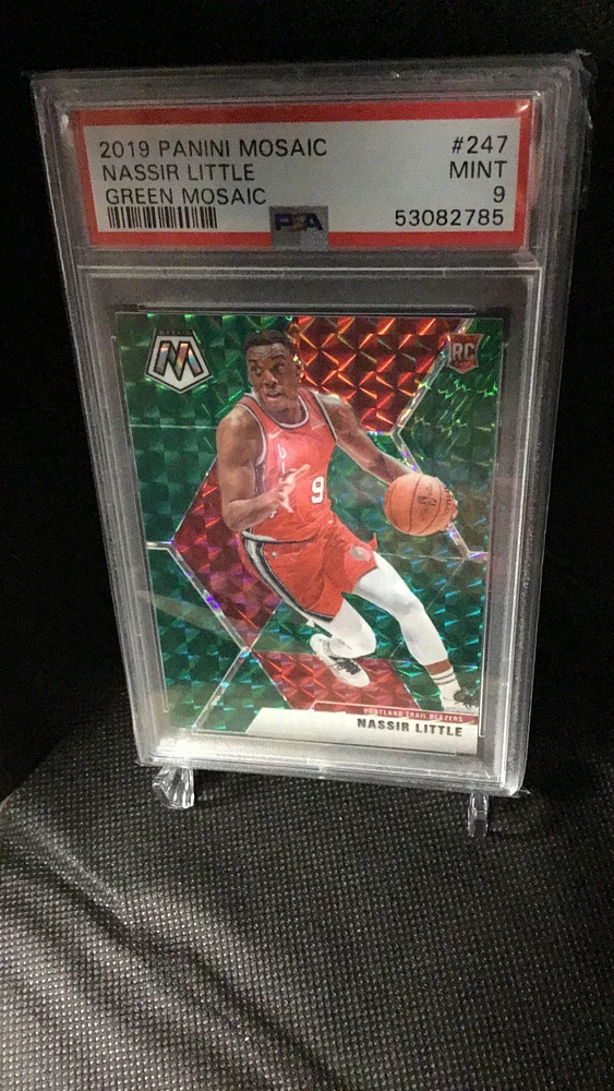 2019 Panini Mosaic 247 Nassir Little Green Mosaic PSA 9