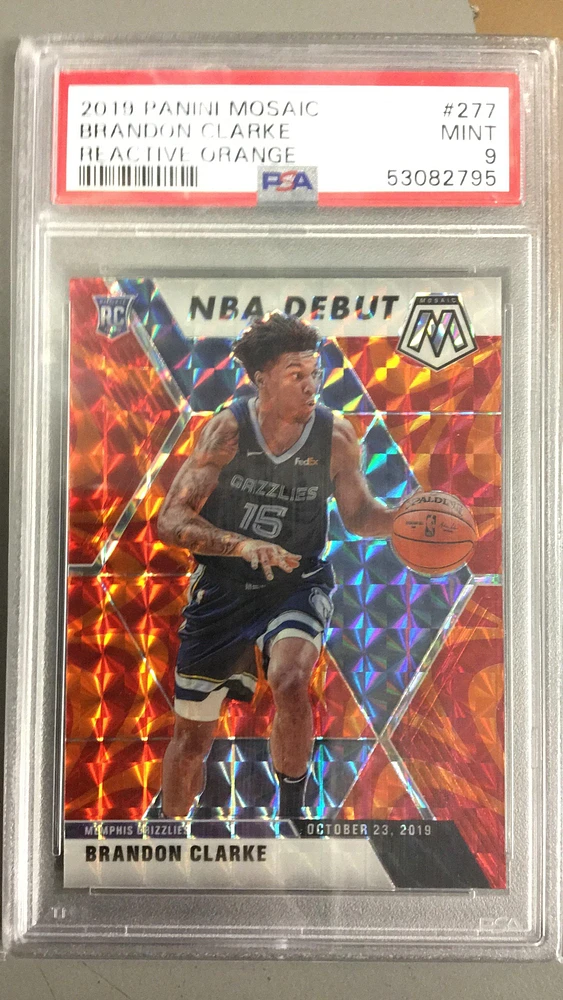 2019 Panini Mosaic Brandon Clarke Reactive PSA 9