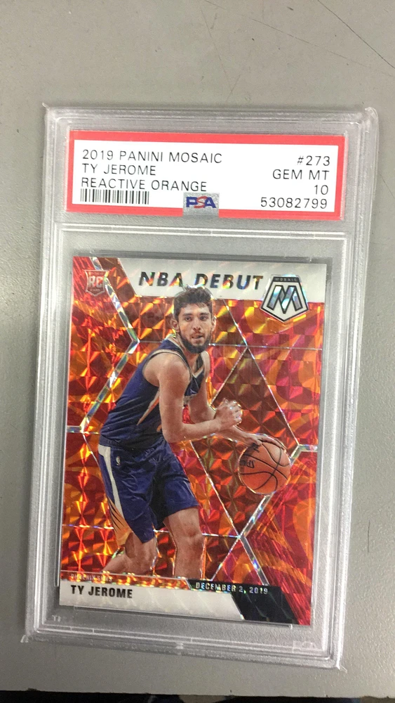 2019 Panini Mosaic 273 Ty Jerome Reactive Orange PSA 10