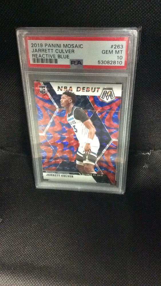 2019 Panini Mosaic Jarrett Culver Reactive Blue PSA