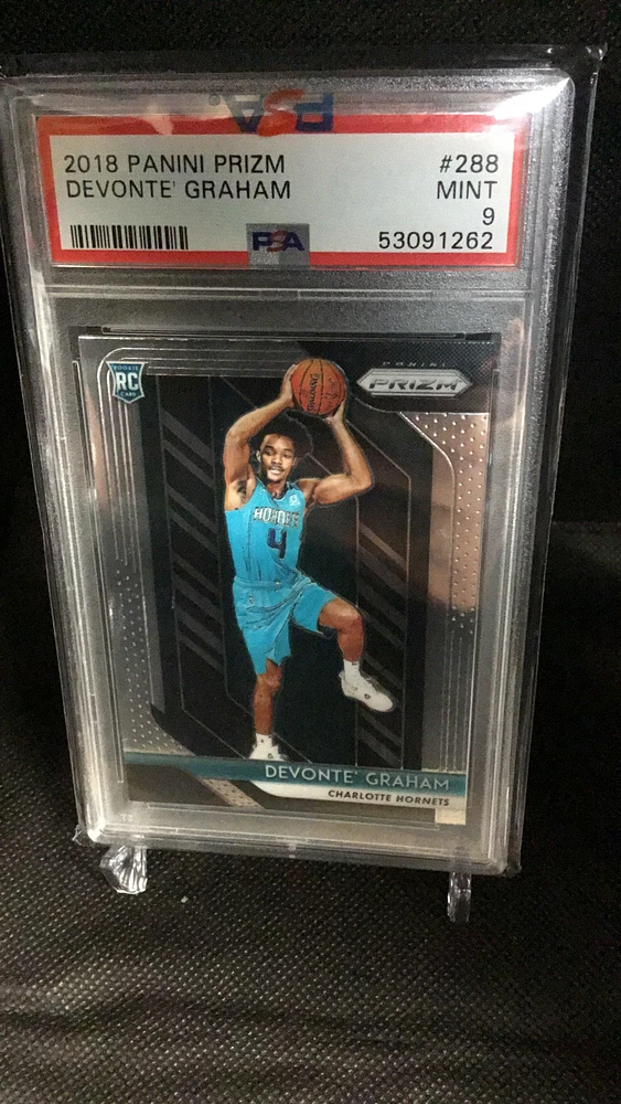 2018 Panini Prizm 288 Devonte' Graham PSA 9