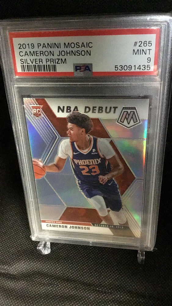 2019 Panini Mosaic 265 Cameron Johnson Silver Prizm PSA 9