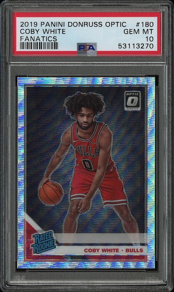 2019 Panini Donruss Optic 180 Coby White Fanatics PSA 10