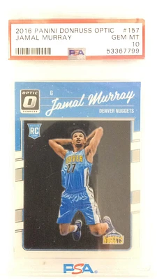 2016 Panini Donruss Optic 157 Jamal Murray PSA 10