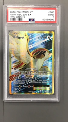 2016 Pokemon Xy Evolutions Fa/pidgeot Ex PSA
