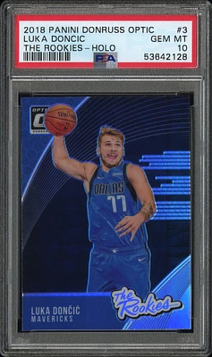 2018 Panini Donruss Optic The Rookies 3 Luka Doncic Holo PSA 10