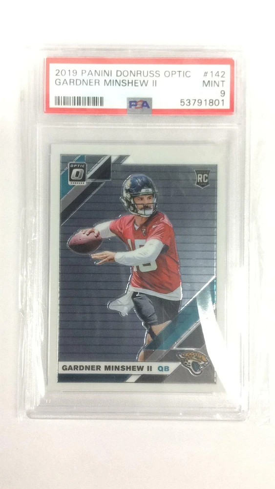 2019 Panini Donruss Optic 142 Gardner Minshew Ii PSA 9