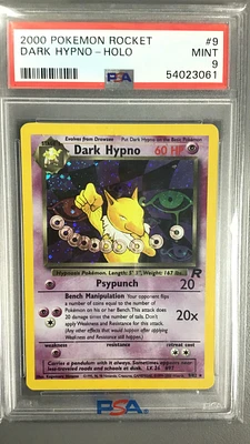 2000 Pokemon Rocket 9 Dark Hypno PSA 9