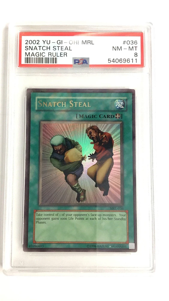 2002 Yu-gi-oh! Mrl-magic Ruler 036 Snatch Steal PSA 8