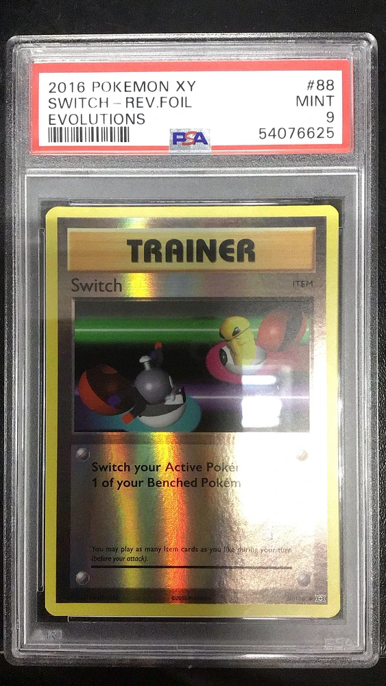 2016 Pokemon Xy Evolutions 88 Switch-reverse Foil PSA 9