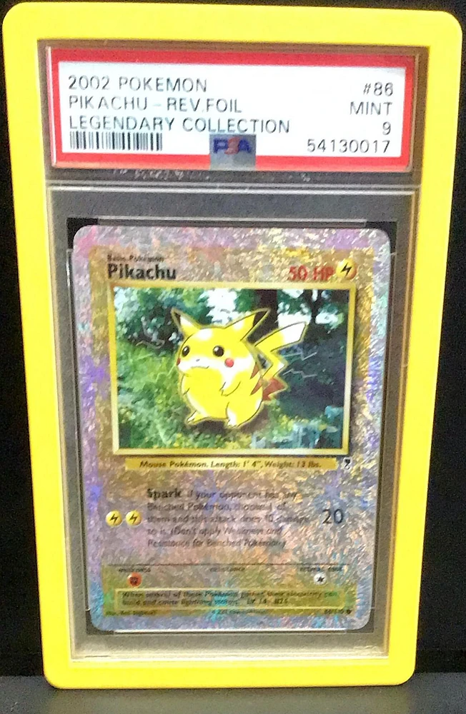 2002 Pokemon Legendary Collection 86 Pikachu-reverse Foil PSA 9