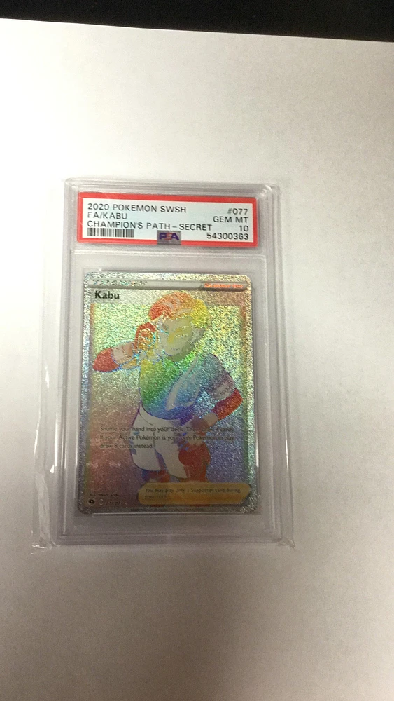 2020 Pokemon Sword & Shield Champion's Path 077 Fa/kabu PSA 10