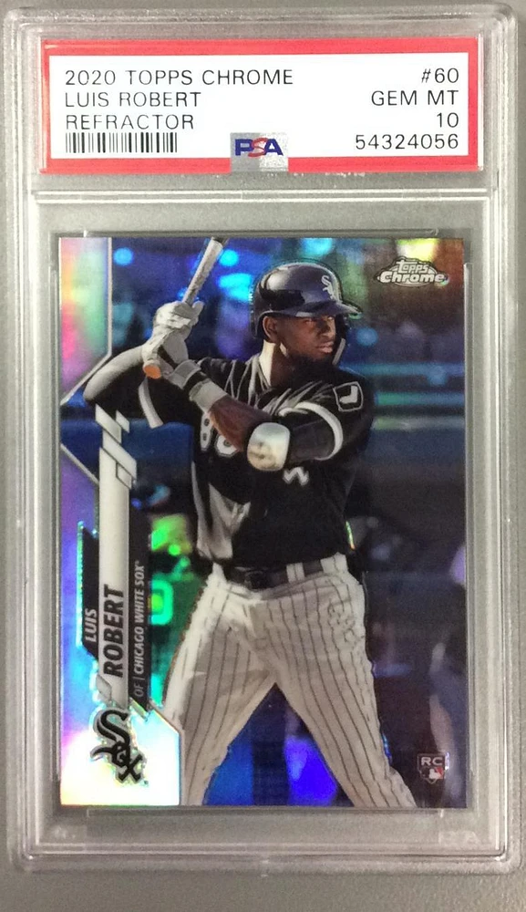 2020 Topps Chrome 60 Luis Robert Refractor PSA 10