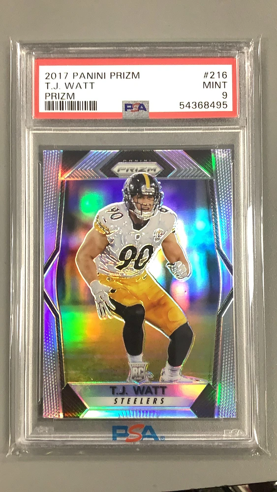 2017 Panini Prizm 216 T.j. Watt PSA 9