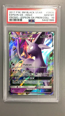 2017 Pokemon Sm Black Star Promo Sm35 Espeon Gx PSA 10