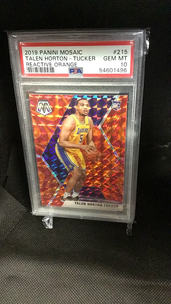 2019 Panini Mosaic 215 Talen Horton-tucker Reactive Orange PSA 10