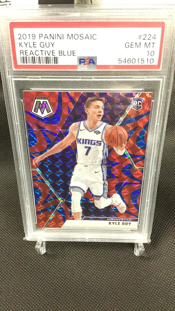 2019 Panini Mosaic 224 Kyle Guy Reactive Blue PSA 10