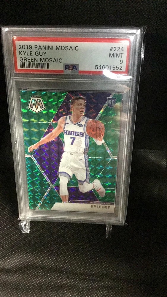 2019 Panini Mosaic 224 Kyle Guy Green Mosaic PSA 9