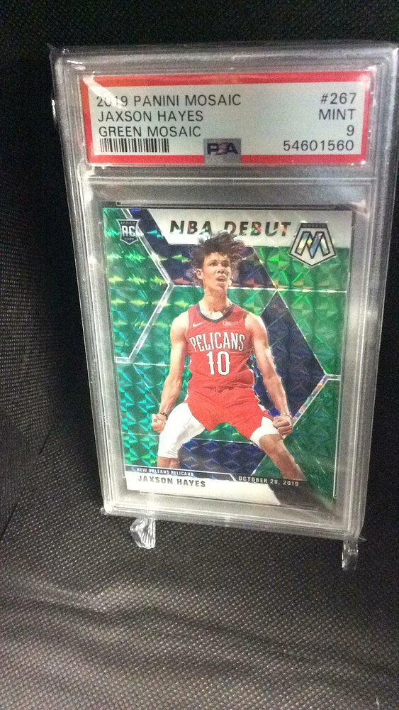 2019 Panini Mosaic 267 Jaxson Hayes Green Mosaic PSA 9