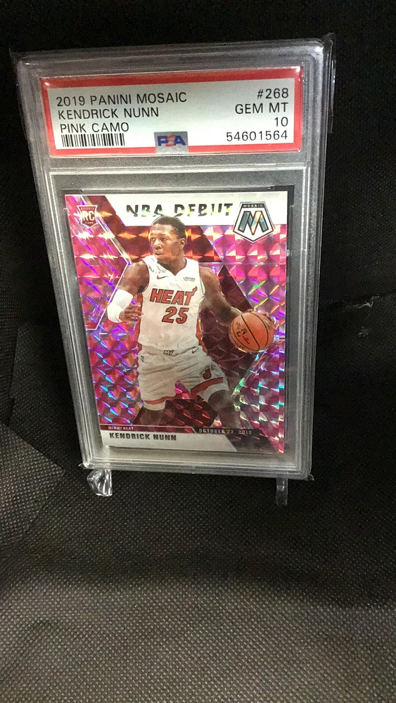 2019 Panini Mosaic 268 Kendrick Nunn Pink Camo PSA 10