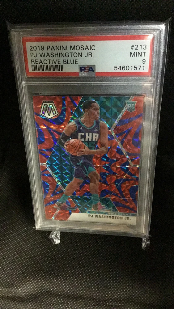 2019 Panini Mosaic 213 Pj Washington Jr. Reactive PSA 9