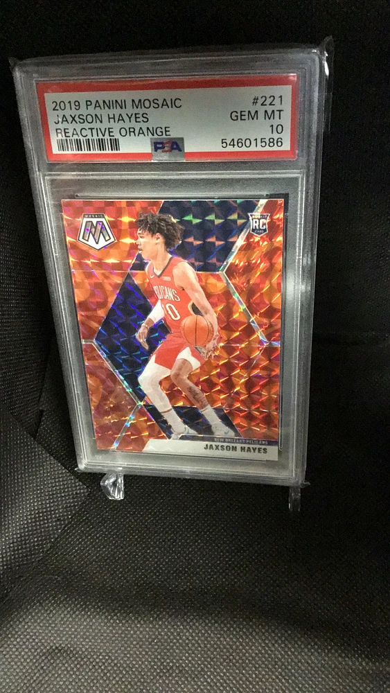 2019 Panini Mosaic 221 Jaxson Hayes Reactive Orange PSA 10