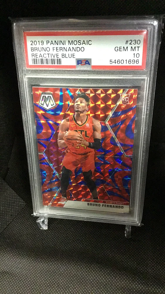 2019 Panini Mosaic 230 Bruno Fernando Reactive Blue PSA 10