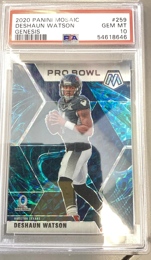 2020 Panini Mosaic 259 Deshaun Watson Genesis PSA 10