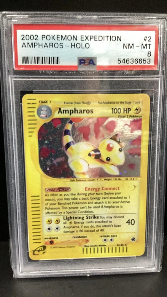 2002 Pokemon Expedition 2 Ampharos-holo PSA