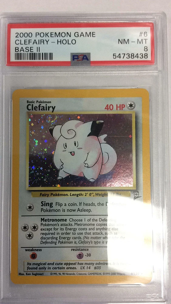 2000 Pokemon Game Base Ii 6 Clefairy-holo PSA