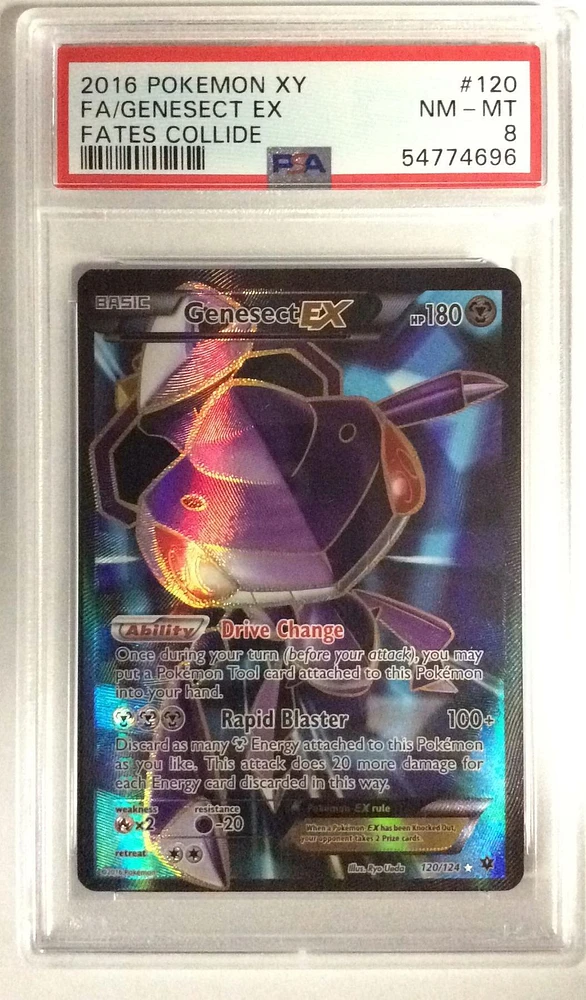 2016 Pokemon Xy Fates Collide 120 Full Art/genesect Ex PSA