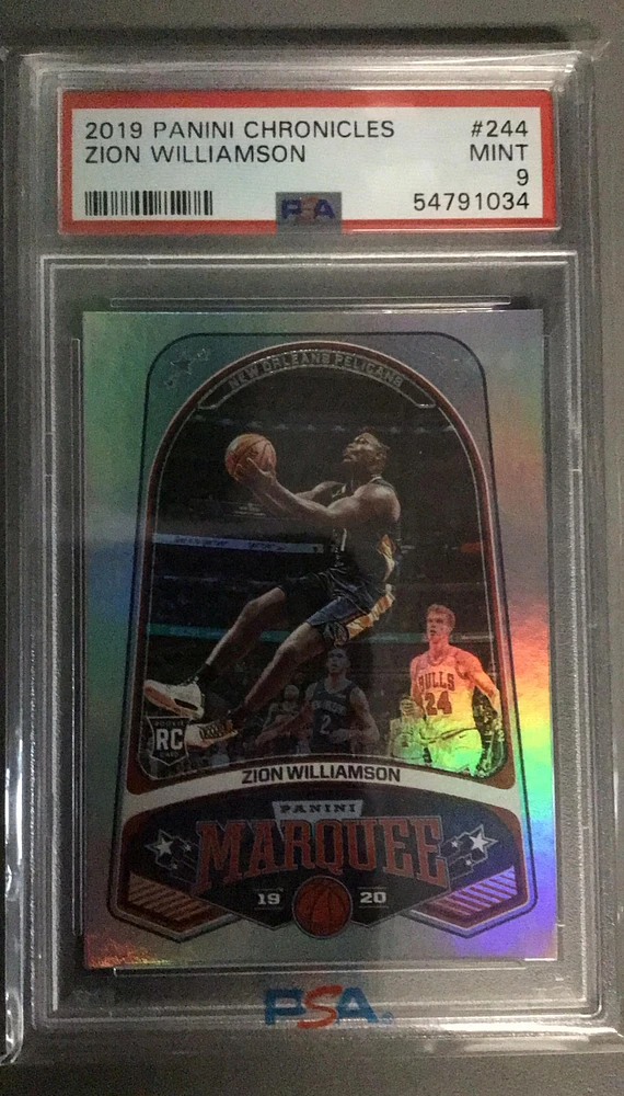 2019 Panini Chronicles 244 Zion Williamson PSA 9