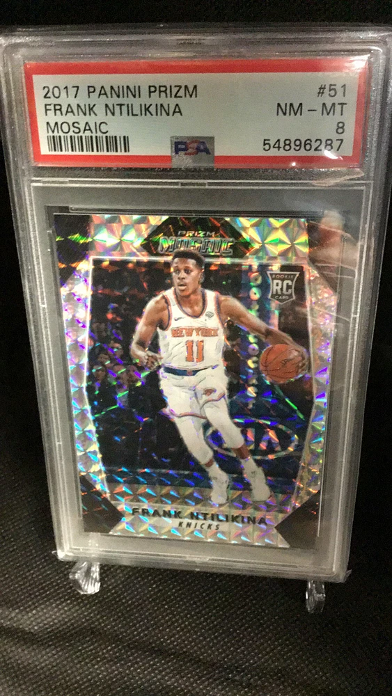 2017 Panini Prizm Mosaic 51 Frank Ntilikina PSA 8