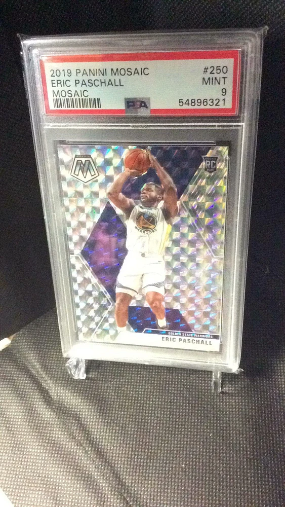 2019 Panini Mosaic 250 Eric Paschall Mosaic PSA 9